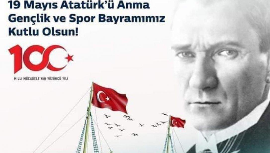 İlçe Milli Eğitim Müdürümüzden 19 Mayıs Atatürk'ü Anma Gençlik ve Spor Bayramı Mesajı