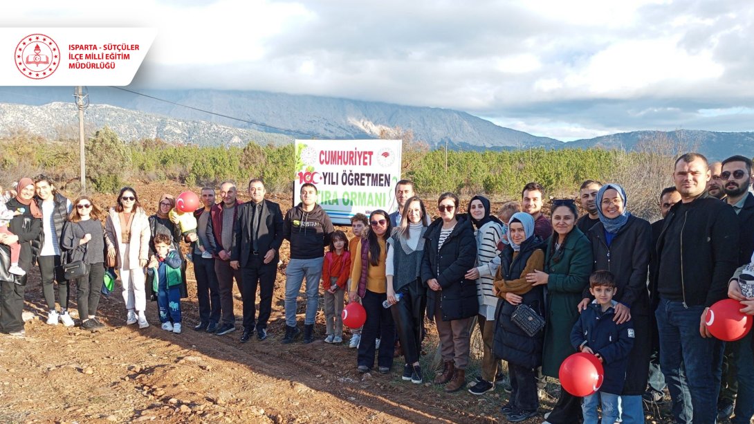 24 Kasım Öğretmenler Günü Kapsamında Öğretmen Hatıra Ormanı Fidan Dikme Etkinliği Düzenlendi